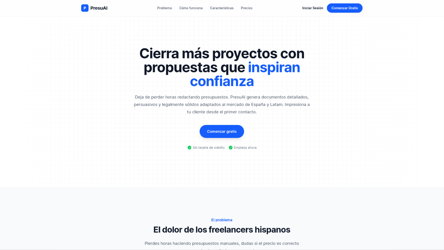 PresuAI - Presupuesto con IA